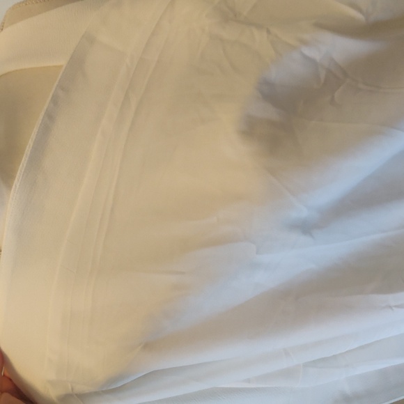 Dress The Population Catalina Fit & Flare V-Neck Sleeveless Crepe Dress White S - Picture 14 of 16